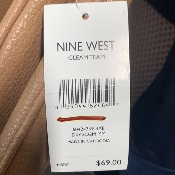 Nine West Gleam Team Faux Snakeskin Crossbody Bag - Tan/Grey/Cream, 60424769-4XE - Picture 6 of 16